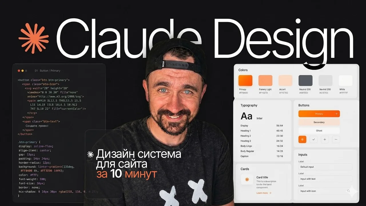 Обложка видео «Claude Design | Создаем дизайн-систему для сайта»